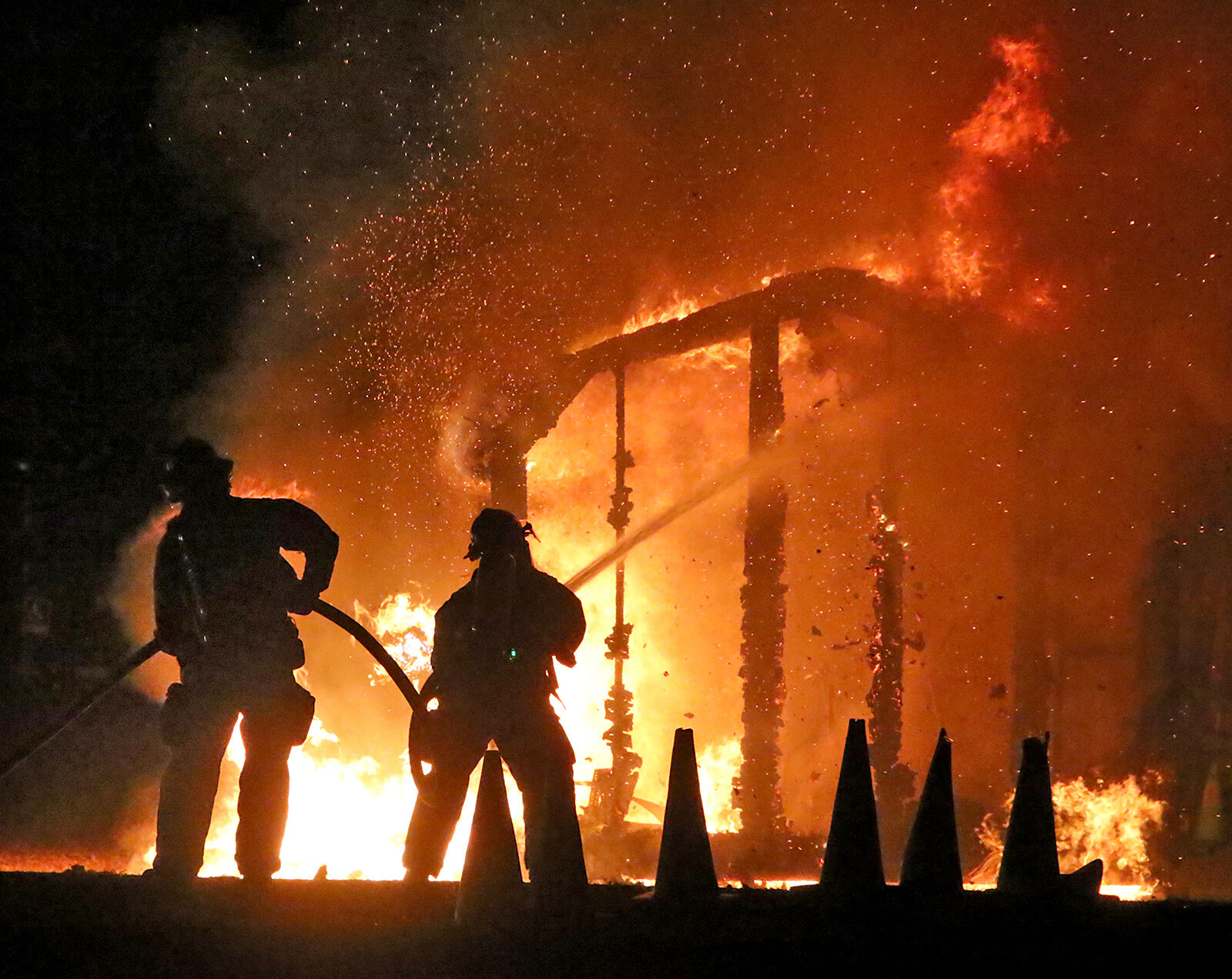 Soccer Field Fire